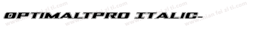 0ptimaLTPro Italic字体转换